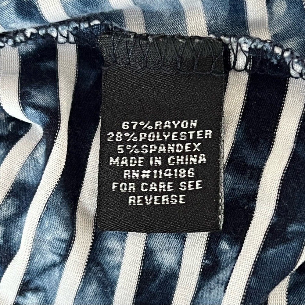 Verve Ami Blue and White Striped Handkerchief Tank Top - Picture 9 of 11